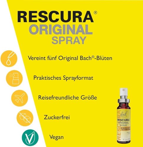 Original Bach RESCURA Spray: (ehemals Rescue) Bachblüten-Mischung, 20ml