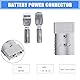 Shengbowi Forklift Battery Connector 2/0 AWG Gray 350A 600V Plug, Jumper Cable Plug Connect/Disconnect for Recovery Winch Towing Systems 2PCS