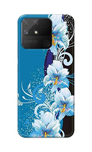 Image of PRINTFIDAA Beautiful Floral Design Printed Designer Hard Case for Realme Narzo 50A Back Cover -(e) RPM1006