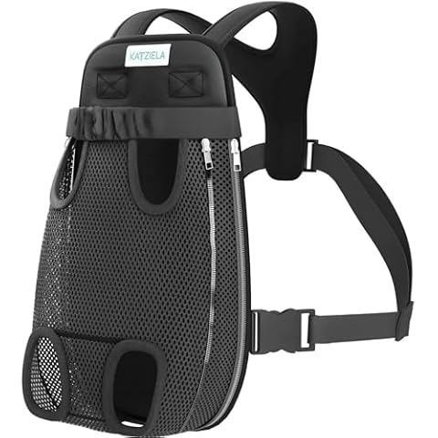 Dog Carrier Front Pack - Pet Cat and Dog Front Carrier - Puppy Backpack Carrier for Small Dogs - Harness and Carrying Holder Pouch for Travel, Hiking, Bike - Adjustable Leg Out Design (X-Large) Cover