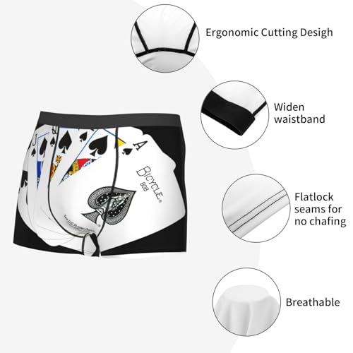 Fun Playing Cards Men'S Boxer Briefs, Performance Stretch Briefs, Moisture Wicking Boxer Briefs2