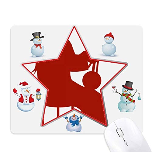 Tapis de souris Erhu antidérapant pour éviter les frottements et décorer Noël
