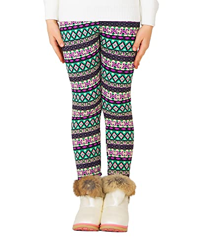 Mädchen Thermo-Leggings Mit Hasen-Stickerei - Warme Baumwoll-Leggings Für Den Winter