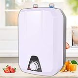 Electric Water Heater, 110V 8L Huge-Tank Electric Tankless Hot Water Heater Smart Hot Water Heater W