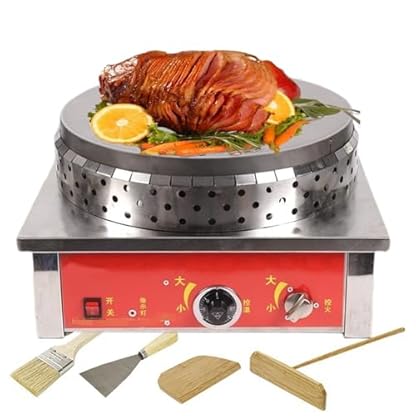 KJHYYPP Großer kommerzieller elektrischer Crêpe-Maker, antihaftbeschichtet, 40 cm Platte, Gas-Pfannkuchenmaschine, intelligentes Backblech, geeignet für Pfannkuchen, Tortillas