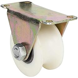 Kuuleyn Polea de plástico para Puerta corrediza en Forma de U, Industria automatizada de Rueda de Ventana de riel Ligero para Puertas corredizas de riel y carros mecánicos