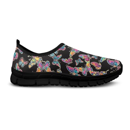 Image of Womens Slip On Walking Shoes Non Slip Loafer Breathable Holiday Travel Shoe Lightweight Casual Low Top Sneakers SizeUS 5.5-11.5