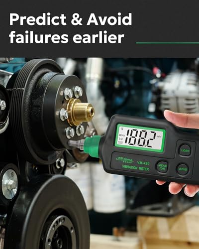 Vibration Meter VM-420 Digital Vibrometer Handheld Vibration Analysis Equipment Acceleration Velocity Displacement Measurement