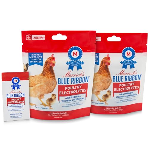 Chicken Electrolytes with Probiotics, Electrolyte and Immune Support for Chickens,
