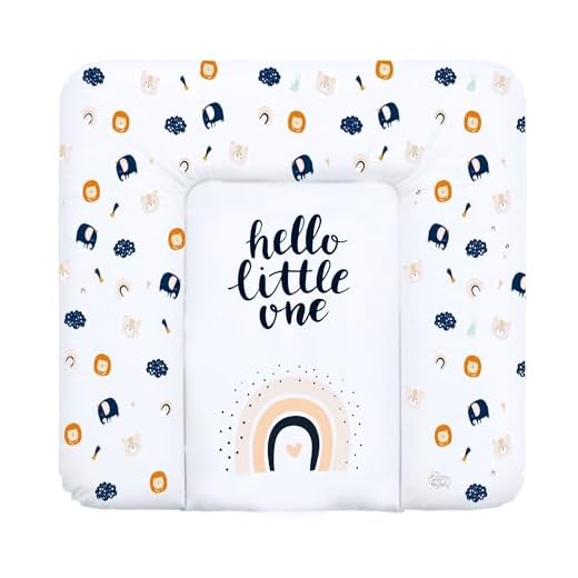 Mueble cambiador bebe 85 x 72 cm - Cambiador bebe impermeable Colchoneta cambiador Motivo Arcobaleno