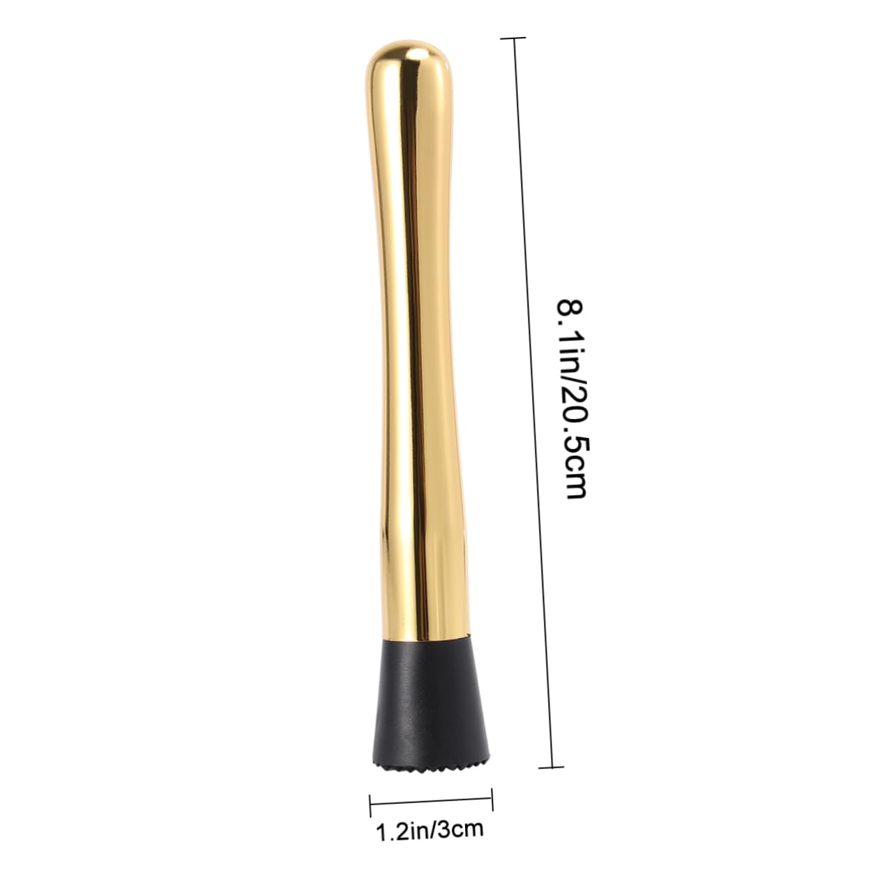 Alipis Stainless Steel Ice Muddler Cocktail Barware Crushed Ice Muddler Bar Tools Drink Stirrer Swizzle Sticks