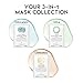 #OOTD Hydrating Soothing Sheet Masks Gift Set for Skincare, Korean Vegan Sheet Mask for Dry, Sensitive Skin, Calming, Smoothing, Brightening, Collagen, Ceramide, Cica, Hyaluronic Acid 30EA