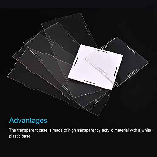 Meccanixity MEA220702EE0102 Acrylic Display Case Box Clear Dustproof Protection Showcase 4.3X4.3X12.2 Inch thumb #2