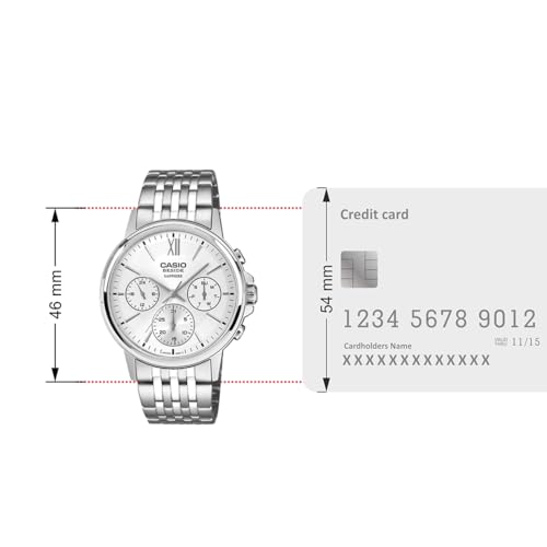 Image of Casio Enticer Men BMS-300D-7AVDF Analog Silver Watch Men (A2542)