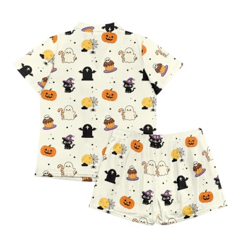 Image of Women's Short Sleeve Sleepwear Pajamas Nightwear with Pockets