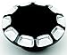 Drag Specialties Gas Cap Straight Cut Non-Vented Black Harley-Davidson 1984-1996