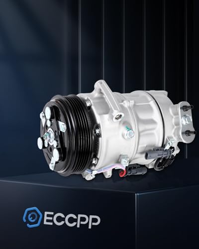 Image of ECCPP AC Compressor with Clutch 2016-2023 Fit for Chevrolet Malibu 1.5L | AC Compressor Rapid Cooling 5 Grooves 167361,168361 Low Vibration Under 72db Reduces Engine Load Fuel Efficient