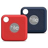 Compatible with Tile Pro (2020 & 2018) Case, 2 Pack Full Body Silicone Cover Anti-Scratch Lightweight Soft Protective Silicone Case for New Tile Pro (2020 & 2018) with Keychain-Blue, Red