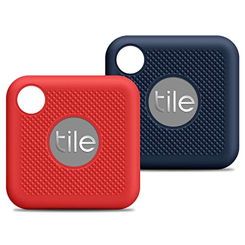 Silicone Case Compatible with Tile Pro (2020 & 2018), 2 Pack Silicone Cover Anti-Scratch Full Body Lightweight Soft Protective Cover Case for Tile Pro (2020 & 2018) with Keychain-Blue, Red