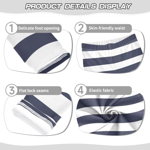 DOMIKING Navy Blue Girl's Leggings Pants Kids' Yoga Pants Stretchy Dancing Bottoms 4 Years3