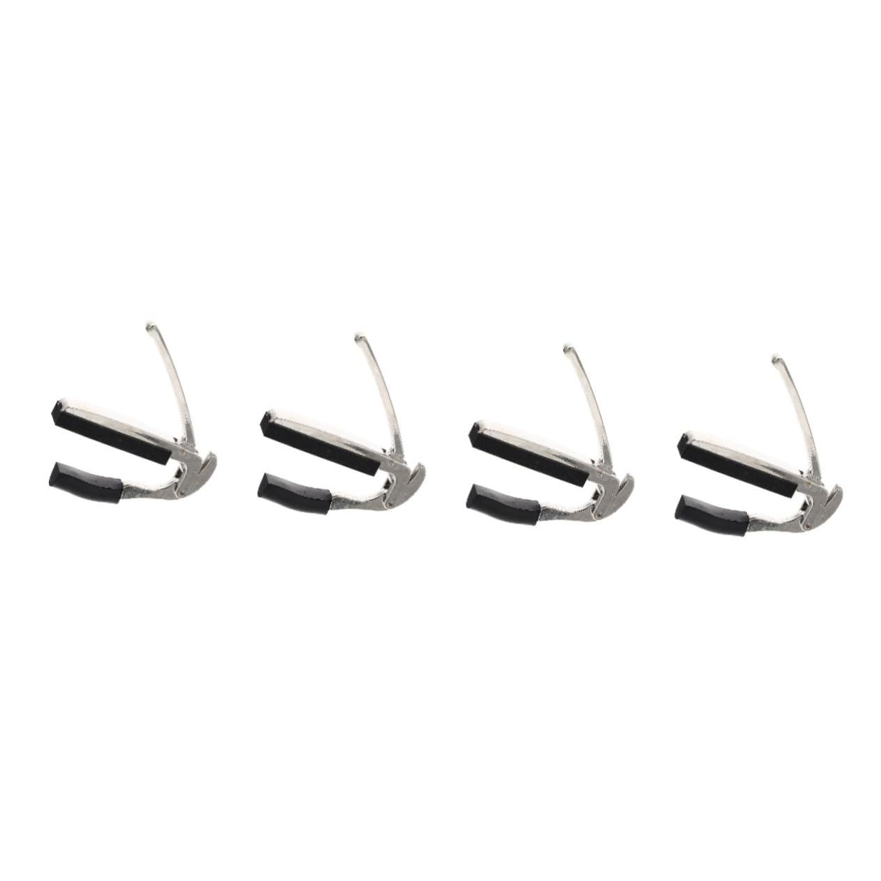 4 Piezas Capo de Guitarra Portátil de Metal y Goma Clip de Afinación para Guitarra Folk Creativo y Duradero Mano para Varias
