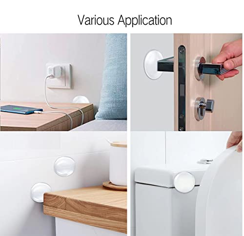 image for Generic Door Stopper Wall Protector,Adhesive Silicone Reusable Bumper 