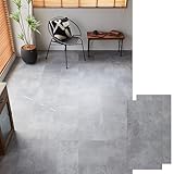 グラムスタイル フロアタイル 置くだけ 貼らない 接着剤不要 2畳分 30.5cm×61cm×18枚 厚み4mm コンクリート調 モルタルグレー