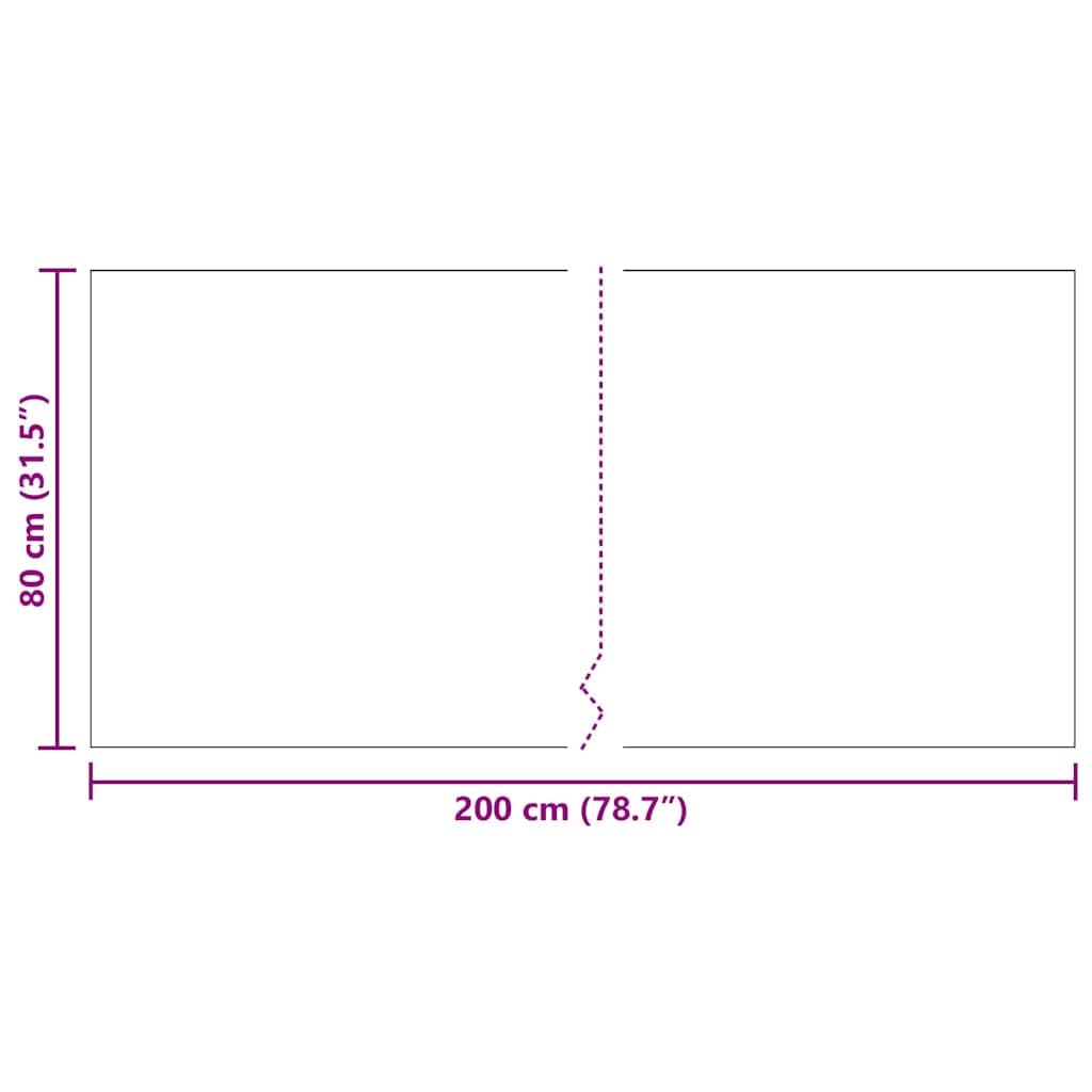 Chodnik dywanowy, szary, 80 x 200 cm, materiał, antypoślizgowy i łatwy w pielęgnacji, nadaje się do salonu, sypialni, korytarza, kuchni, nadaje się do ogrzewania podłogowego, nowoczesny
