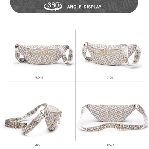Image of Crossbody Sling Bag for Women & Men | Trendy Checkered, Fanny Pack, Waist Bag, Travel, Festival & Daily Commute