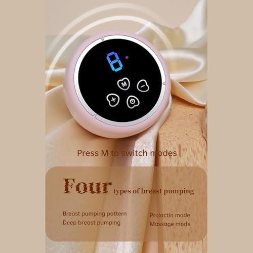 Zqkimzi Extractor de leche de silicona, extractor de leche silencioso, extractor de leche manual, 4 modos, bomba eléctrica eléctrica, 8 x 8 x 5,5 cm, para viajes - imagen 6