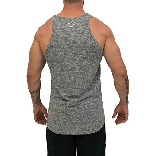 Regata LongLine Masculina Cavada MXD Conceito Caveira De Touca Inverno Long Line (Nublado, M)