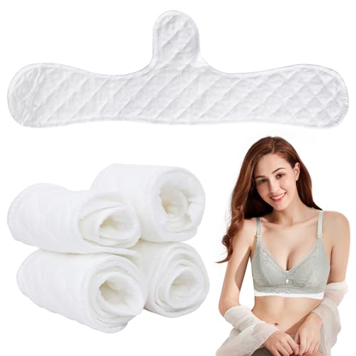 Almohadillas para sujetador contra la sudoración, 4 unidades. Protección contra la sudoración debajo del pecho, de algodón. Almohadillas transpirables para sujetador contra la sudoración debajo del pe