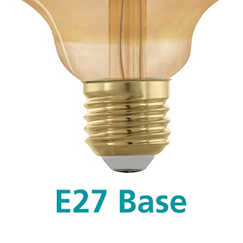 Eglo Dimmable E27 LED globe, golden vintage filament light bulb - Image 4