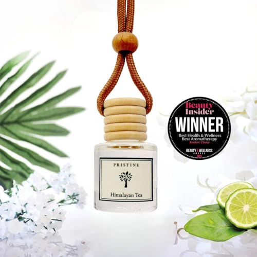 PRISTINE Himalayan Tea/Ion Orchard Scent Car Diffuser | Fresh Bergamot/White Tea Fragrance Car Fresheners Hanging Car Freshener Scented Cars Accessories Essential Aroma Oil diffusers for Automobiles