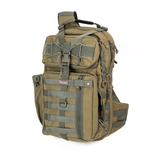 Sac bandoulière tactique Magforce kaki L en nylon léger