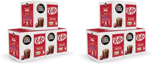 NESCAFÉ Dolce Gusto Kitkat, Bebida de Chocolate, 3 packs de 16 cápsulas, Total 48 cápsulas (Paquete de 2)