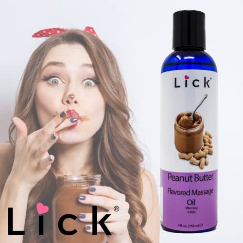Peanut Butter Flavored Massage Oil For Relaxation – Edible Massaging Lotion With Vitamin E, Sweet Almond And Coconut Oil Is Non Sticky And Gentle On Skin – Natural, Body Safe And Vegan (4 Oz) #TOP4