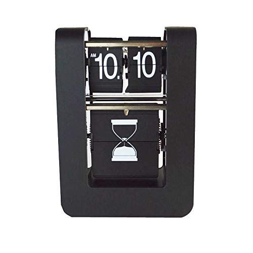 Flip Clock, HauptDécor Tischuhr, Lustig bewegen Sanduhr Uhr, Auto Flip Down Uhr, batteriebetriebenes, Digitaluhren für Wohnzimmer Décor Cover