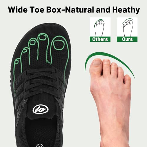 Barefoot Shoes Women Men Wide Toe Box Zero Drop Minimalist Sneakers Casual Breathable Walking Shoe Hiking Barefoot Footwear for Walking Running Camping Beach Grounding Sport2