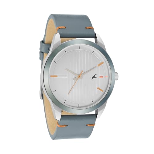 Fastrack Mens Stunners Quartz Analog White dial Leather Strap Watch for Guys-3308KL02 (B0CLRDY6Y9) Amazon Price History, Amazon Price Tracker
