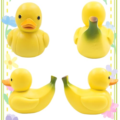 Figura Decorativa Resin Banana Duck Escultura 3.1x2.75x3.3 in miniatura 3