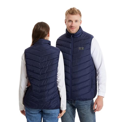 Image of Heated Vest Women and Men USB Rechargeable Heated Vests Stand Collar Packable down Puffer Heating Vest Outerwear