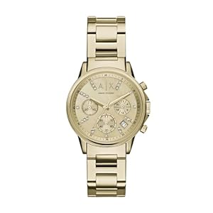 A|X Armani Exchange Women’s Watch, Chronograph Watch for Women with Stainless Steel or Leather Band