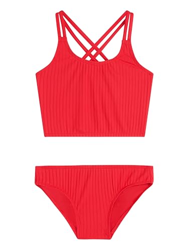 Image of Kanu Surf Girls Waverly UPF 50 Beach Sport Criss-Cross Tankini