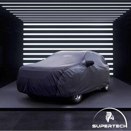 Image of NEODRIFT 'SuperTech' Car Cover for MG M9 (All Weather Protection, 100% Water-Resistant, Tailored Fit, Multi-Layered & Breathable Fabric) (Colour: Black+D.Grey)