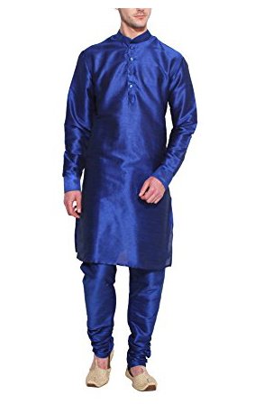 Kurta Churidar de seda ropa india formal para ceremonias de hombres