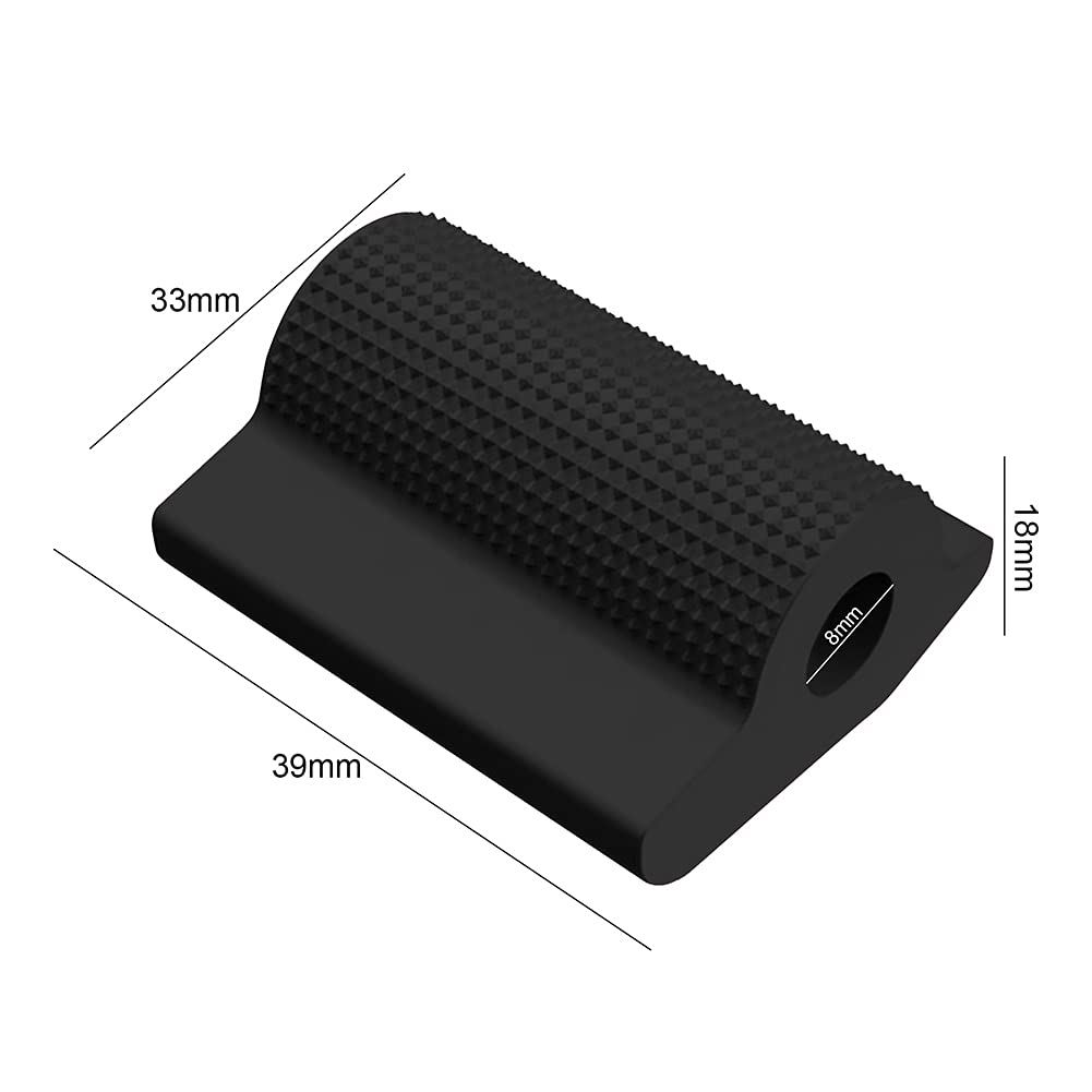 VOBOR Motorcycle Front Footpegs - 1 Pair Footrest Rubber Pad Grip Cover Non-Slip Foot Peg Pedals For Honda 125cc CG 125 - Foto 6