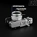 Haoge Lens Filter Adapter Ring for Fujifilm X100VI Fuji FinePix X100V Camera fit 49mm UV CPL ND Filter Lens Cap Replace Fujifilm AR-X100 Silver