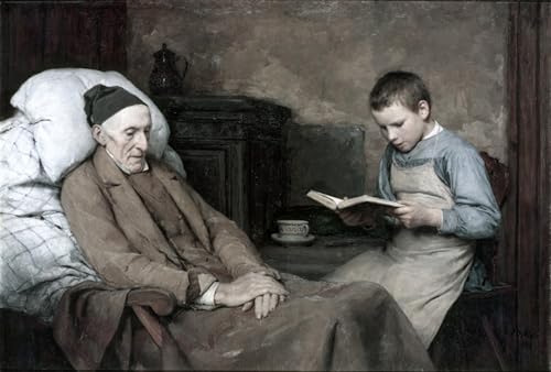 Tableaux Modernes Il Nonno Alberto Peintures ZHAOSHAN Décoration Murale Toile 60x90