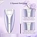 Epilator, Silent Smooth Glide Epilator for Women, 2 Speeds Facial Hair Removal Device with Silent Design, Cordless Rechargeable Hair Removal Epilators for Women Face Legs Bikini Arms Legs
